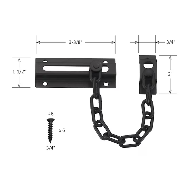 RELIABILT 3-1/3-in Oil-Rubbed Chain Guards