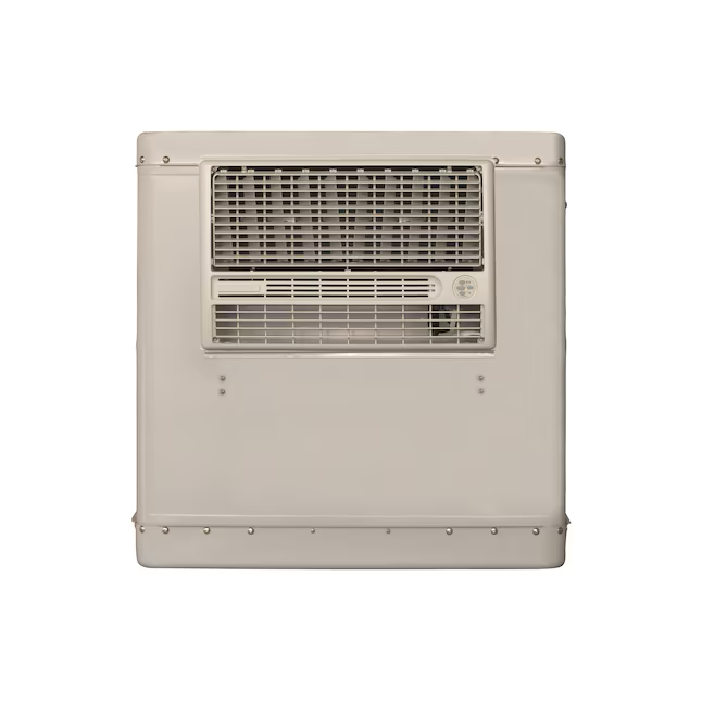 Essick Air 4200-CFM Enfriador evaporativo de ventana para exteriores de 2 velocidades para 1400 pies cuadrados (motor incluido)