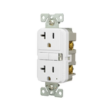 Eaton 20-Amp 125-volt Tamper Resistant GFCI Residential Decorator Outlet, White (3-Pack)