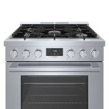 Bosch 800 Series Industrial Style 30-in 5 Burners 3.7-cu ft Freestanding Natural Gas Range (Stainless Steel)