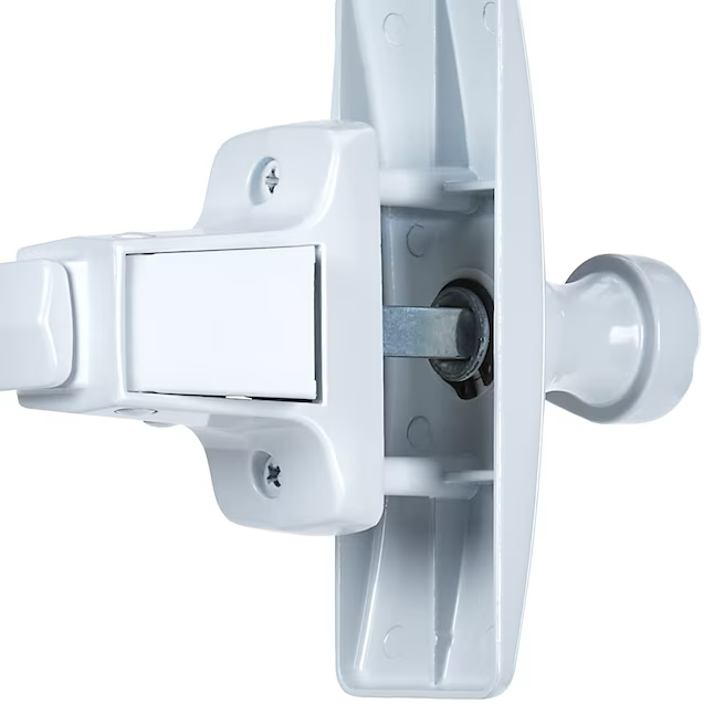 WRIGHT PRODUCTS Juego de herrajes para manija de puerta contra tormentas/pantalla de zinc blanco de 2.3 pulgadas