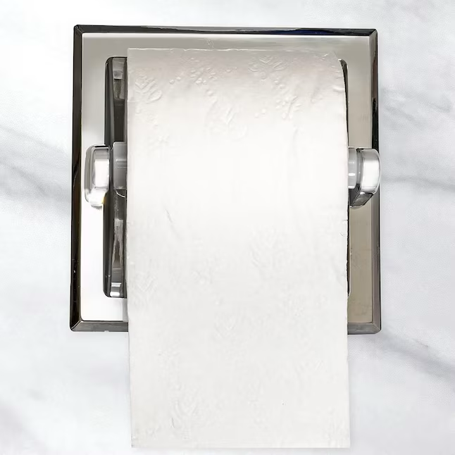 EZ-FLO versenkter, federbelasteter Toilettenpapierhalter aus Chrom