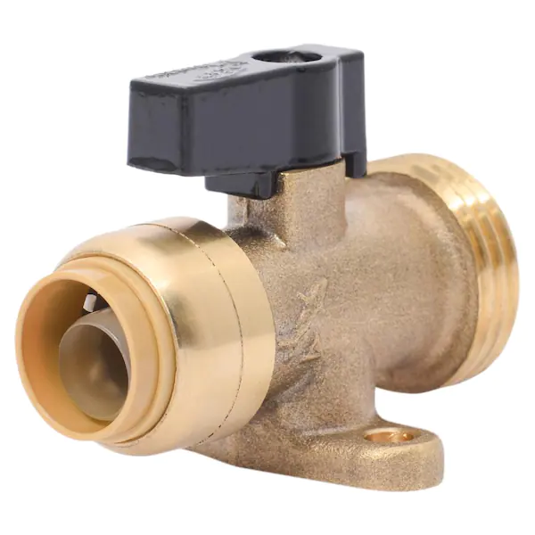 SharkBite 1/2 in. x 3/4 in. Push-to-Connect Brass Washing Machine Straight Valve