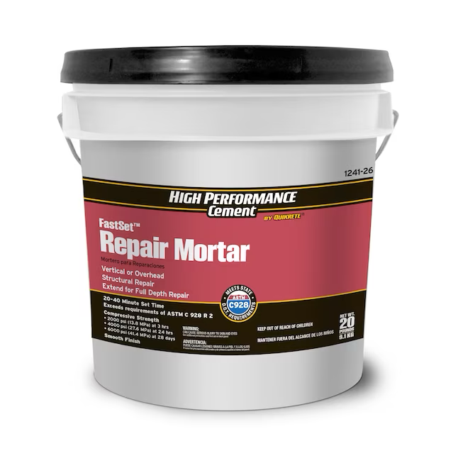 High Performance Cement by Quikrete FastSet Mortar 20-lb Repair