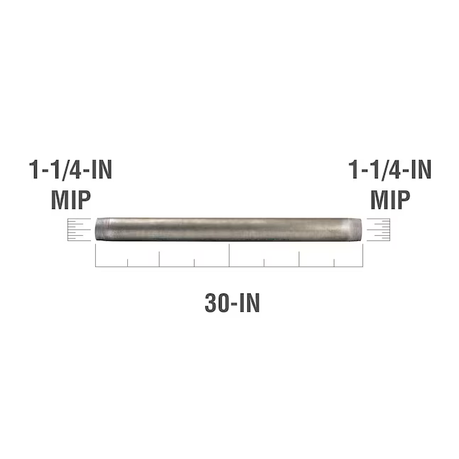 Southland 1-1/4-in x 30-in Galvanized Pipe