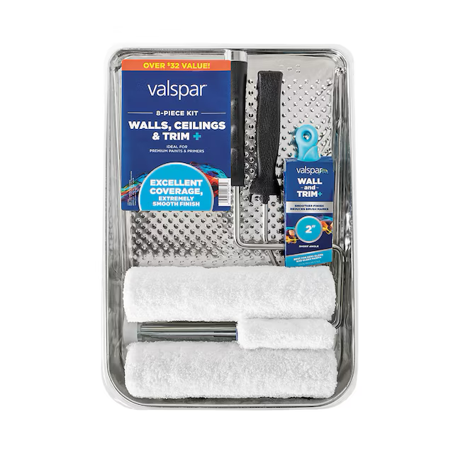 Valspar Walls, Ceilings and Trim+ 8-Piece Microfiber Paint Roller Kit