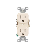 Eaton Arrow Hart 15-Amp 125-volt Tamper Resistant Residential/Commercial Duplex Outlet, Light Almond