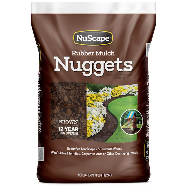 NuScape 0.8-cu ft Brown Rubber Mulch