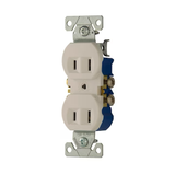 Eaton 15-Amp 125-volt Residential Duplex Outlet, White