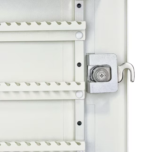 Mail Boss Key Boss High Security Locking Key Cabinet White Drop Box - Wall Mount Key Safe with Adjustable Shelves - Galvanized Steel Construction