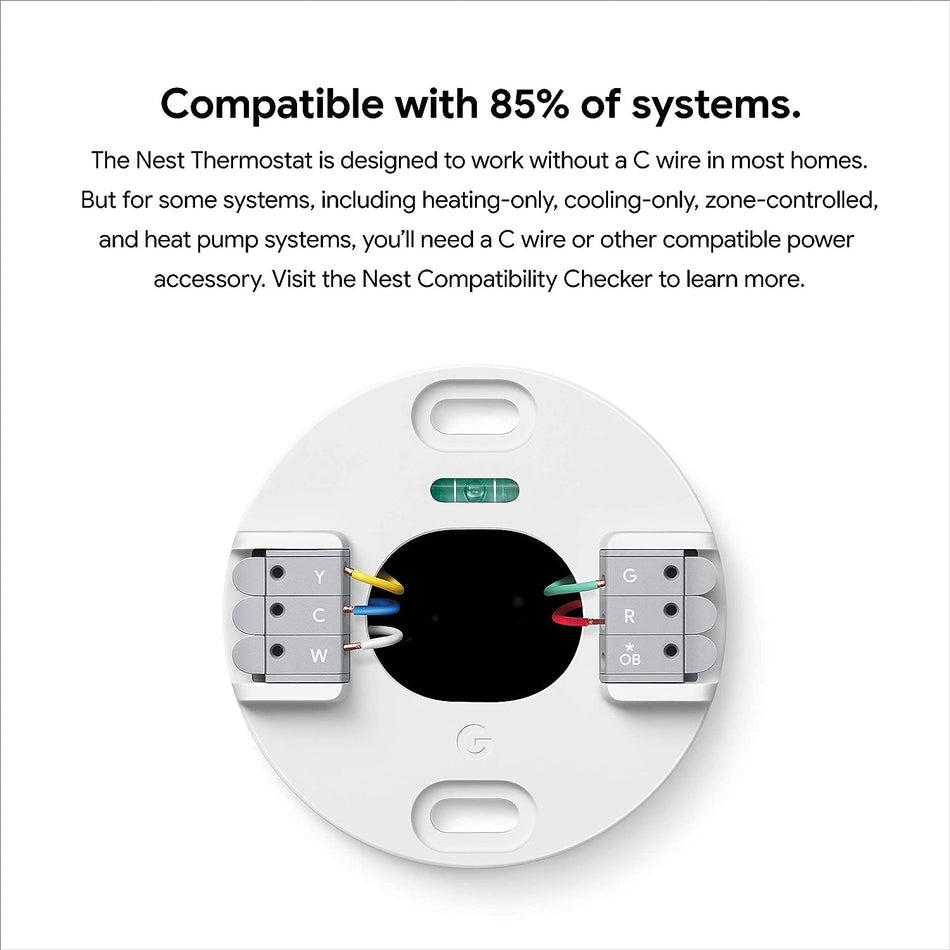 Google Nest Thermostat - Termostato inteligente para el hogar - Termostato Wifi programable - Carbón 