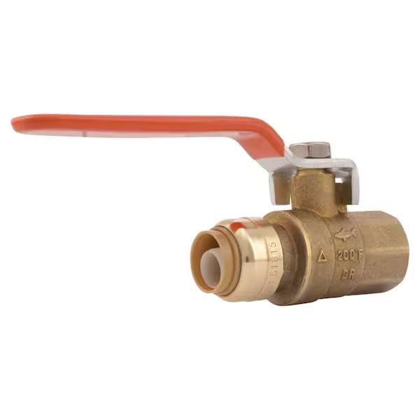 SharkBite 1/2 in. Push-to-Connect x FIP Brass Ball Valve