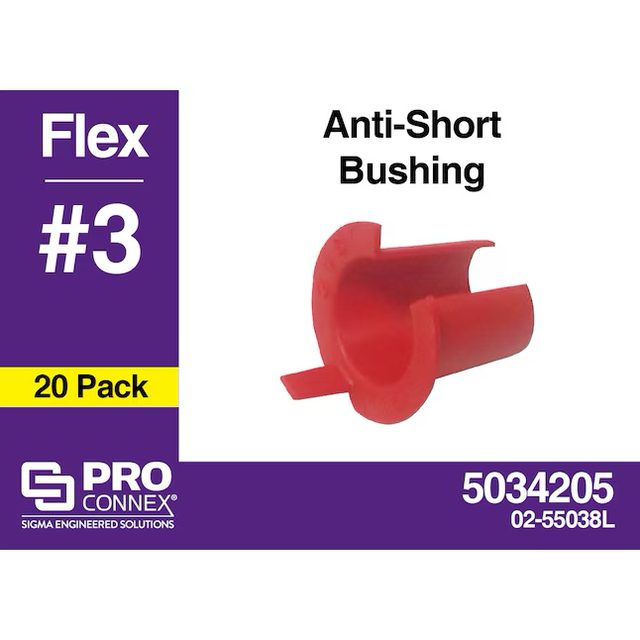 Sigma ProConnex 1/2-Zoll flexible Kunststoff-Anti-Short-Bushing-Rohrverschraubungen (20er-Pack)