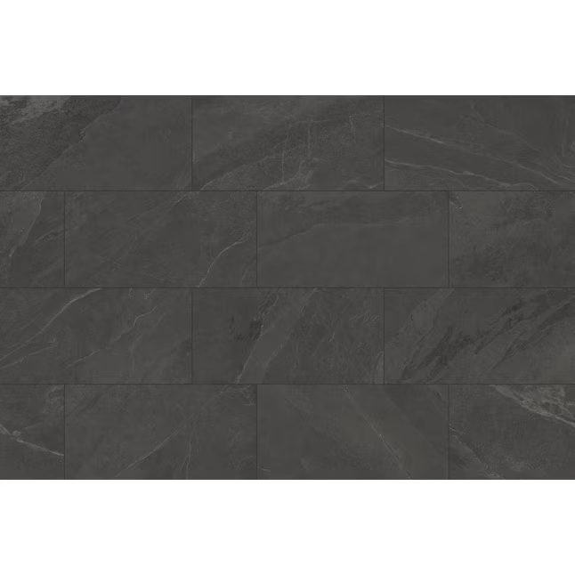 Satori Gios Graphite 12-in x 24-in Matte Porcelain Stone Look Tile (1.93-sq. ft/ Piece)