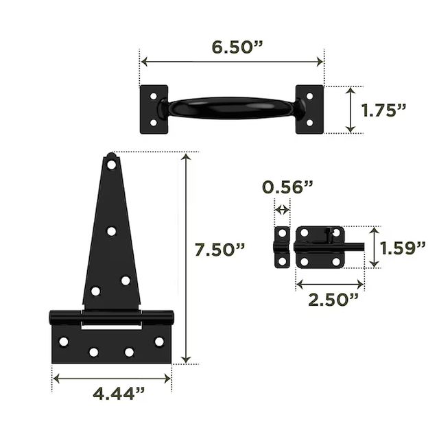 National Hardware N166-006 Shed Kit in Black