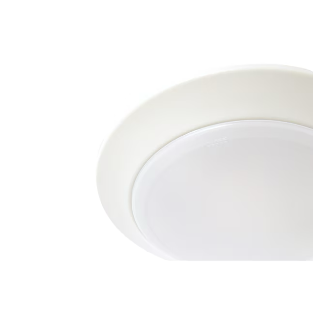 Project Source 1-Light 7.4-in Matte White LED Flush Mount Light (2-Pack)