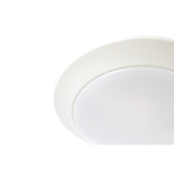 Project Source 1-Light 7.4-in Matte White LED Flush Mount Light (2-Pack)