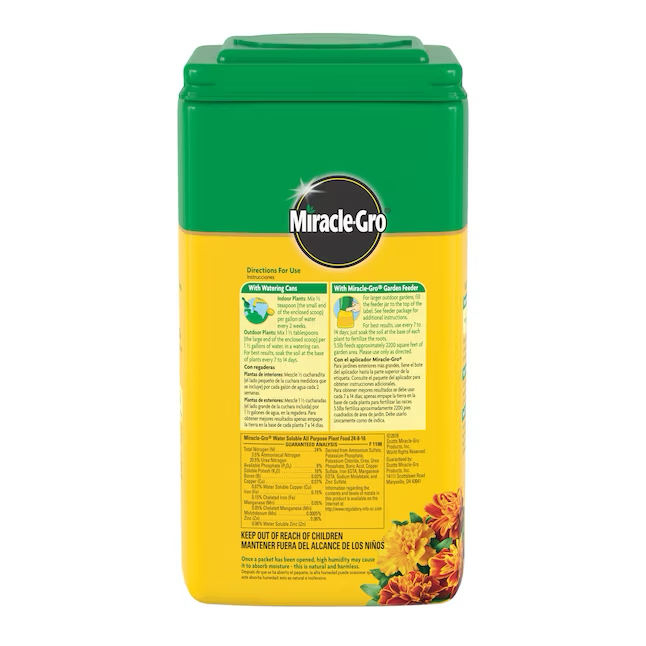 Miracle-Gro wasserlösliches 5,5-Pfund-Granulat, Allzweckfutter