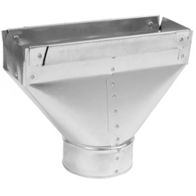 IMPERIAL 6-in 30-Gauge Galvanized Steel Straight Stack Duct Boot