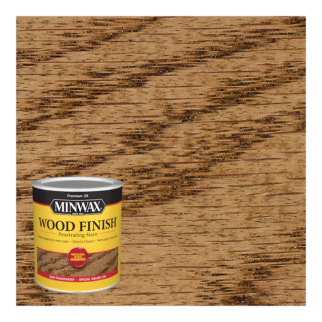 Minwax  Wood Finish Oil-Based Special Walnut Semi-Transparent Interior Stain (1-Quart)