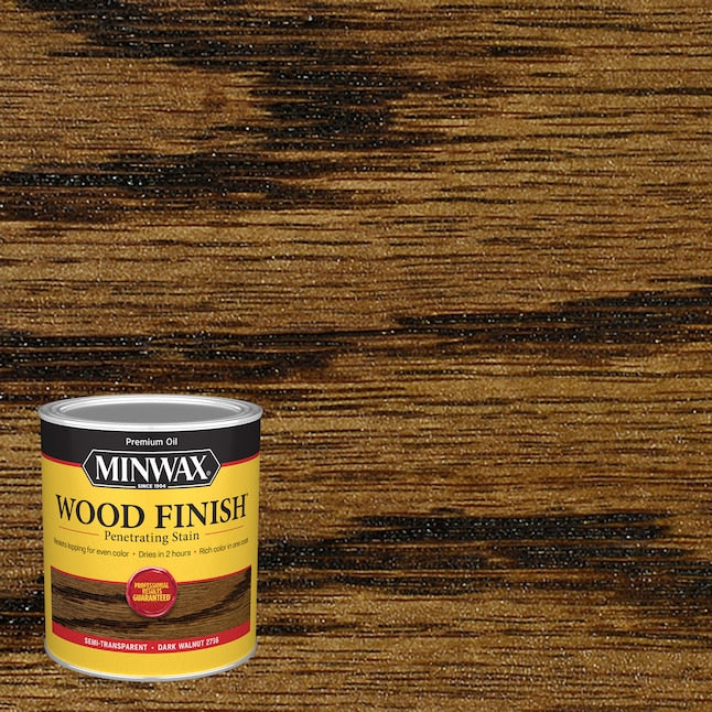 Minwax Wood Finish Ölbasierte, halbtransparente dunkle Walnuss-Innenlasur (1 Quart)