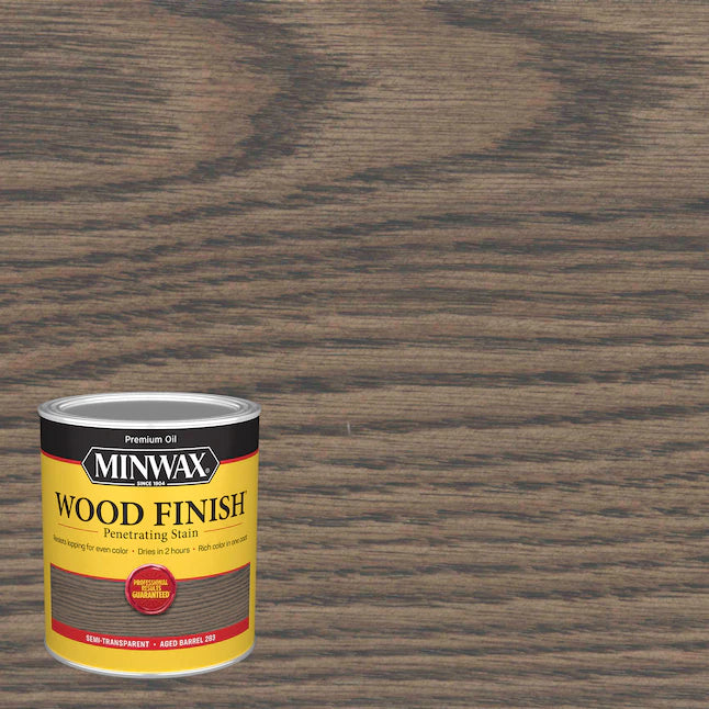 Minwax  Wood Finish Oil-Based Aged Barrel Semi-Transparent Interior Stain (1-Quart)