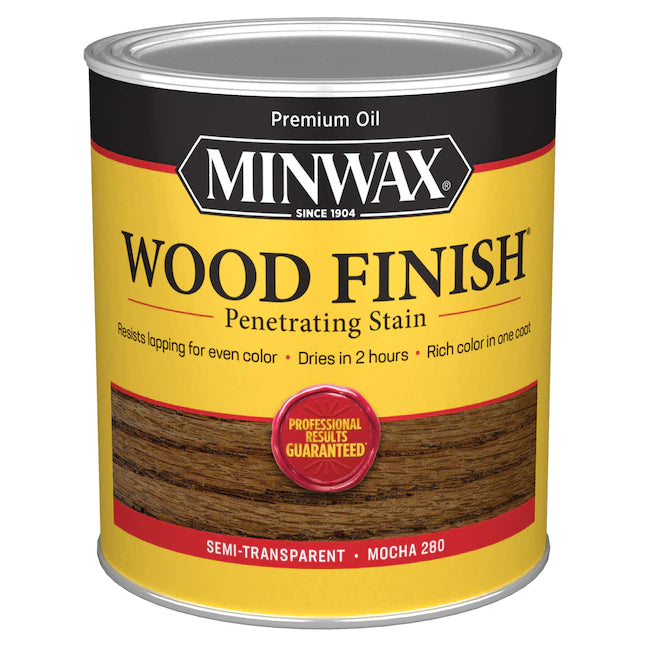 Minwax Wood Finish Oil-Based Mocha Tinte interior semitransparente (1 cuarto de galón)