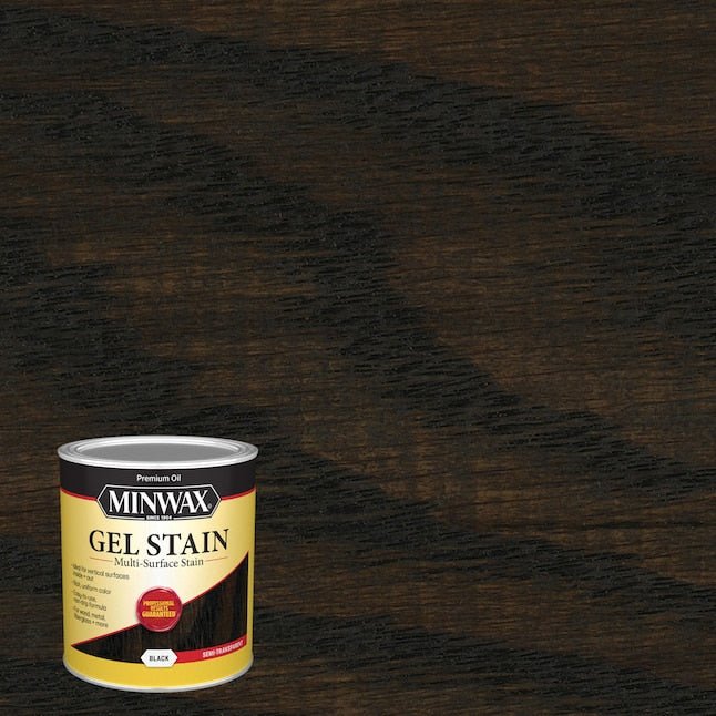 Minwax  Gel Stain Oil-Based Black Semi-Transparent Interior Stain (1-Quart)