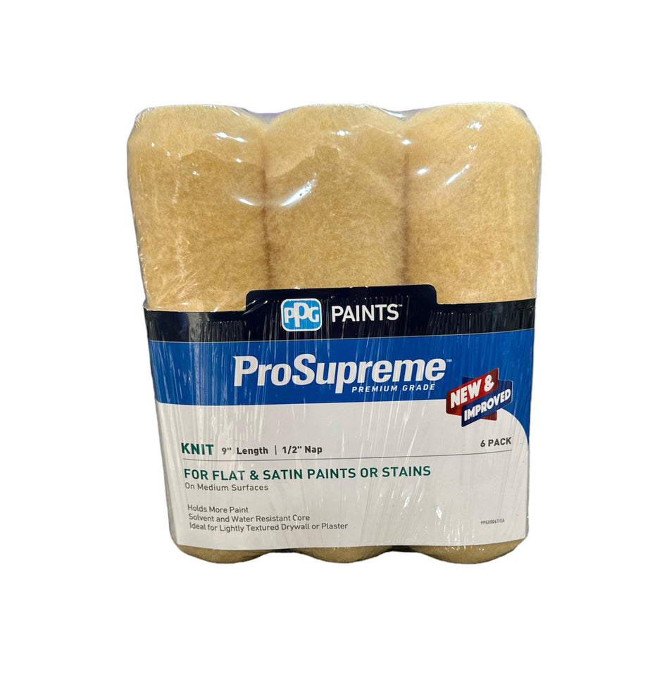 PPG® ProSupreme® Knit 1/2" Nap 9" de largo (paquete de 6)