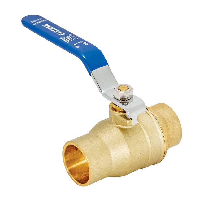 Eastman 1 in. Sweat Heavy-Duty Full Port Ball Valve