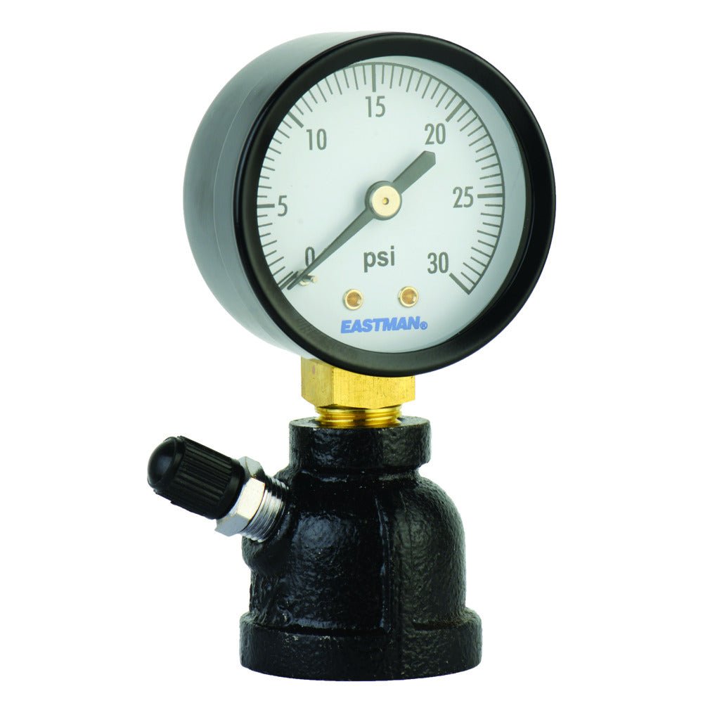 Eastman Bell Type Test Gauge – 3/4″ FIP 0-30 PSI