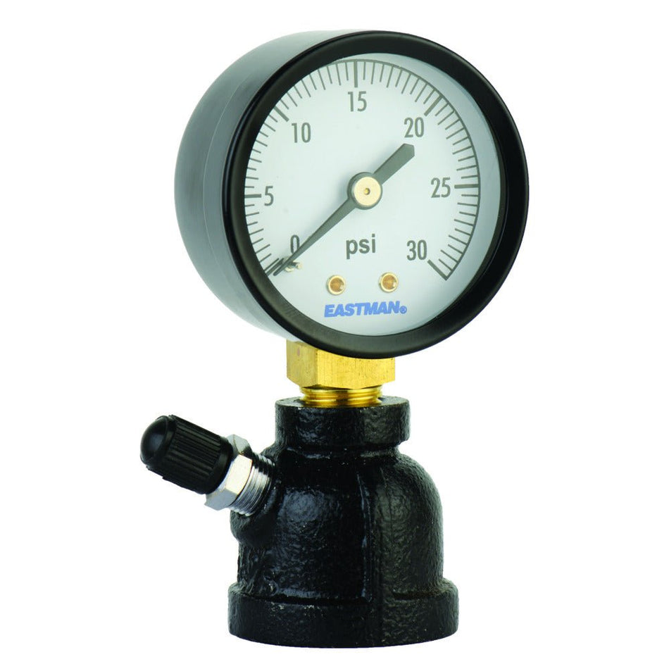 Eastman Bell Type Test Gauge – 3/4″ FIP 0-30 PSI