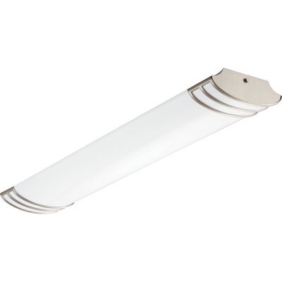 Lithonia FMLFUTL 4-Ft Brushed Nickel LED Fixture