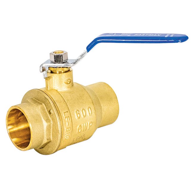 Eastman  1-1/4 in. Sweat Heavy-Duty Full Port Ball Valve