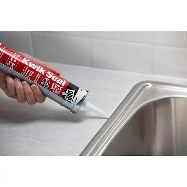 Dap 18032 Kwik Seal Kitchen & Bath Adhesive Caulk, 10.1 oz - White