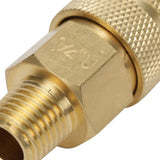 Kobalt Brass NPT Coupler (M) 1/4-in Universal