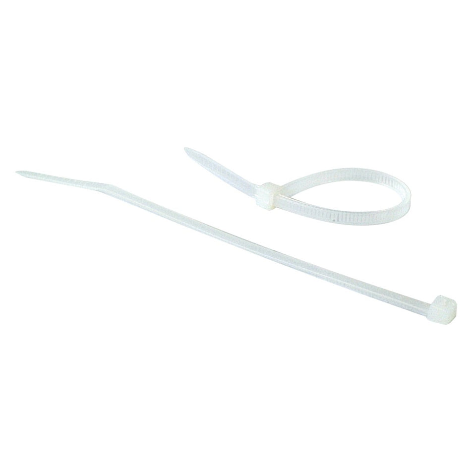 EZ-FLO 11" Nylon Zip-Ties 48 lb. Strength (White, 100-Pack)