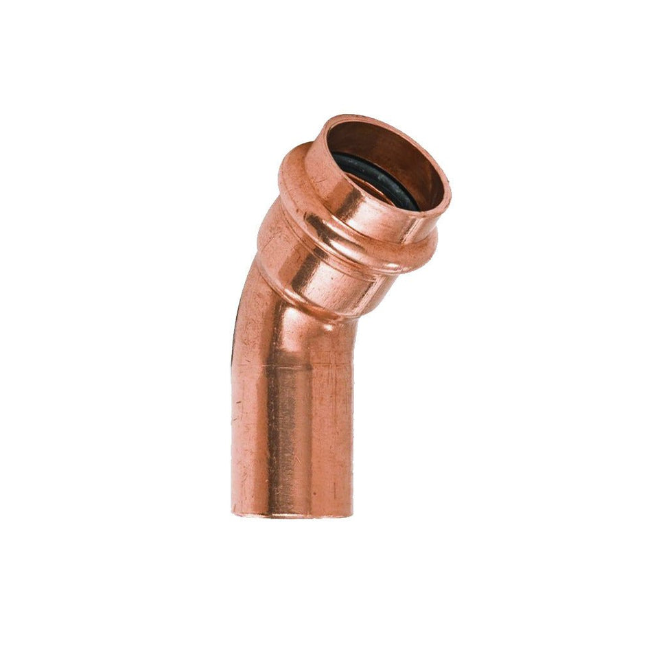 3/4 in. x 3/4 in. Copper FTG x Press Pressure 45-Degree Street Elbow