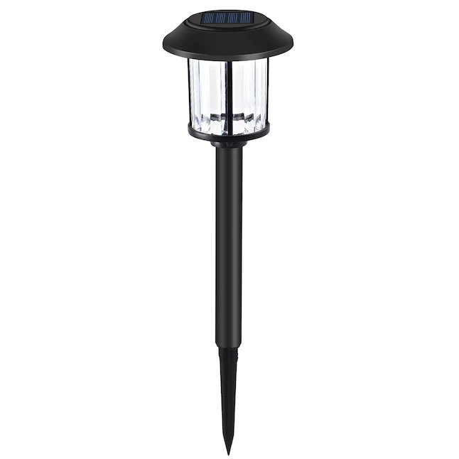 Harbor Breeze 6-Pack 10-Lumen 0.075-Watt Black Solar LED Outdoor Path Light (3000 K)