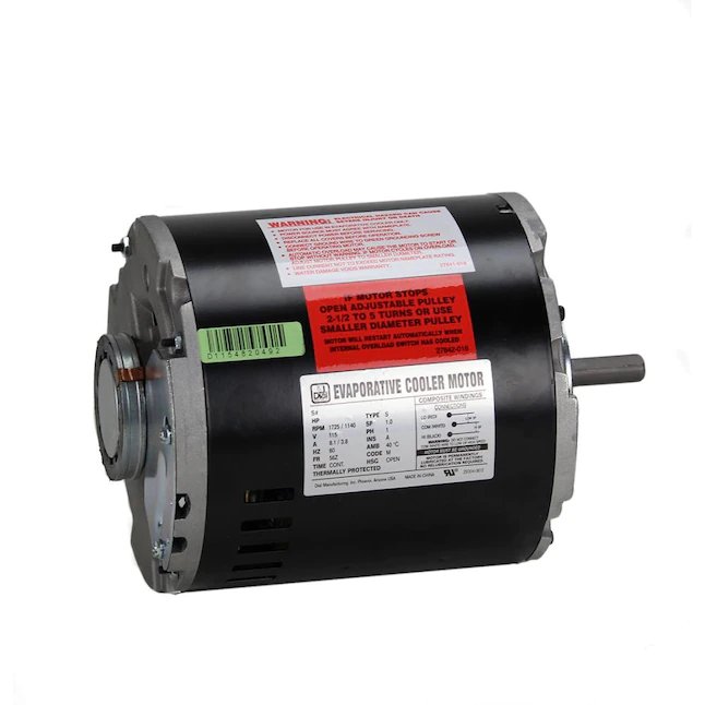 Motor enfriador evaporativo Dial® de 3/4 HP, 1 velocidad, 115 V