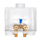 Eastman 1-Lever Dual Drain Washing Machine Outlet Box – 1/2 in. Sweat