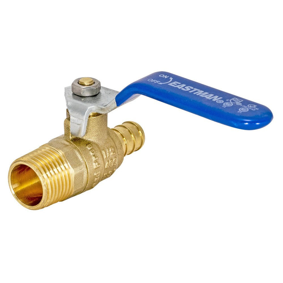 Eastman 1/2-in. MIP x 1/2-in. PEX Barb Lead-Free Ball Valve