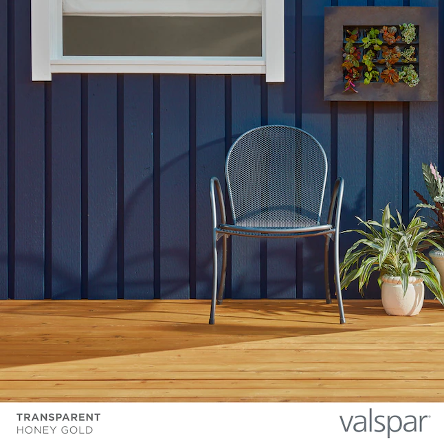 Valspar® Pre-tinted Honey Gold Tinte y sellador para madera exterior transparente (1 galón)