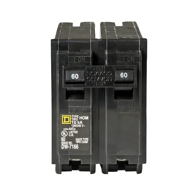 Square D  Homeline 60-Amp 2-Pole Standard Trip Circuit Breaker