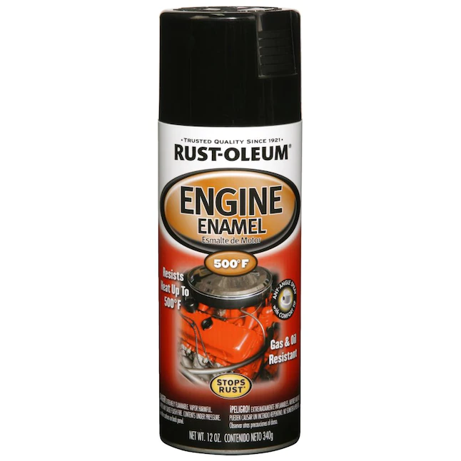 Rust-Oleum  Gloss Black High Heat Spray Paint (NET WT. 12-oz)