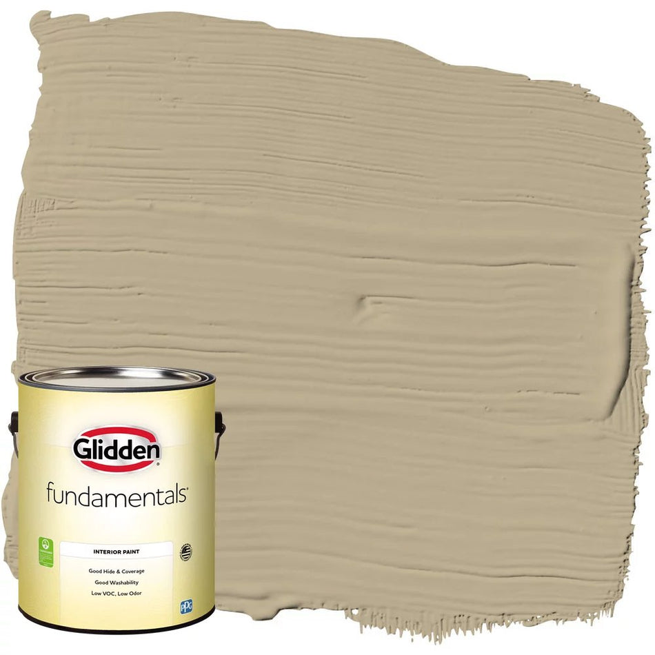 Látex interior Glidden Fundamentals Grab-N-Go, cáscara de huevo (Prairie Dust, 1 galón) 