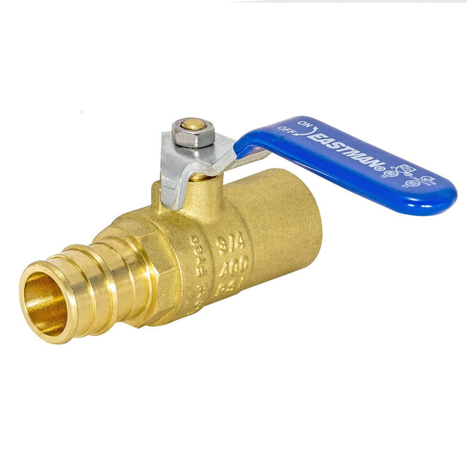 Eastman 3/4-in. Sweat x 3/4-in. PEX-A Barb Lead-Free Ball Valve