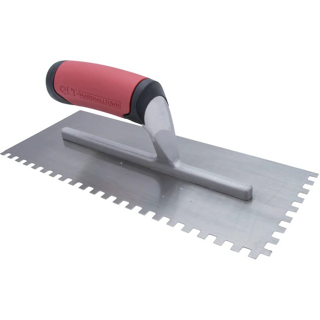 Marshalltown 11-in Ground Steel Square Notch Ceramic Floor Trowel