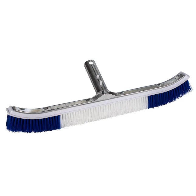 Aqua EZ 18-in Plastic Wall Brush Pool Brush Safe For Concrete Surfaces Safe For Vinyl Surfaces Safe For Plaster Surfaces