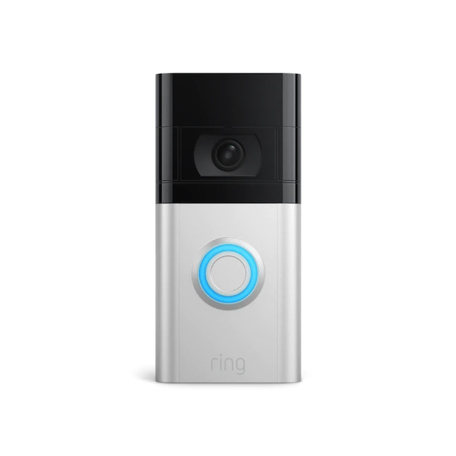 Ring Video Doorbell 4 – Abnehmbarer wiederaufladbarer Akku oder festverdrahtete Smart-Video-Türklingelkamera mit Farbvorlauf